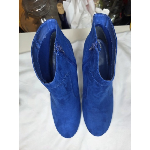 Chinese Laundry Cerulean Blue Sz 10 Ankle Booties Gently preowned "Z-Spruce Up" - Picture 7 of 9
